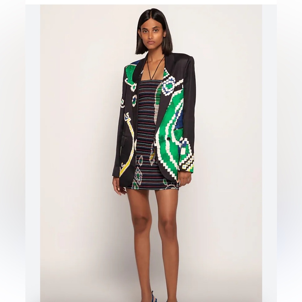 SAAKSHA & KINNI Black Paisely Blazer